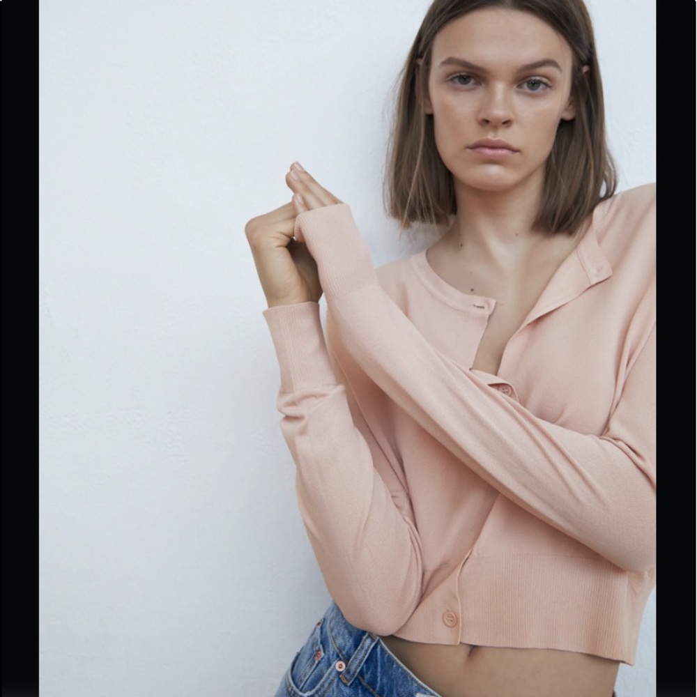 Zara knit jacket with buttons